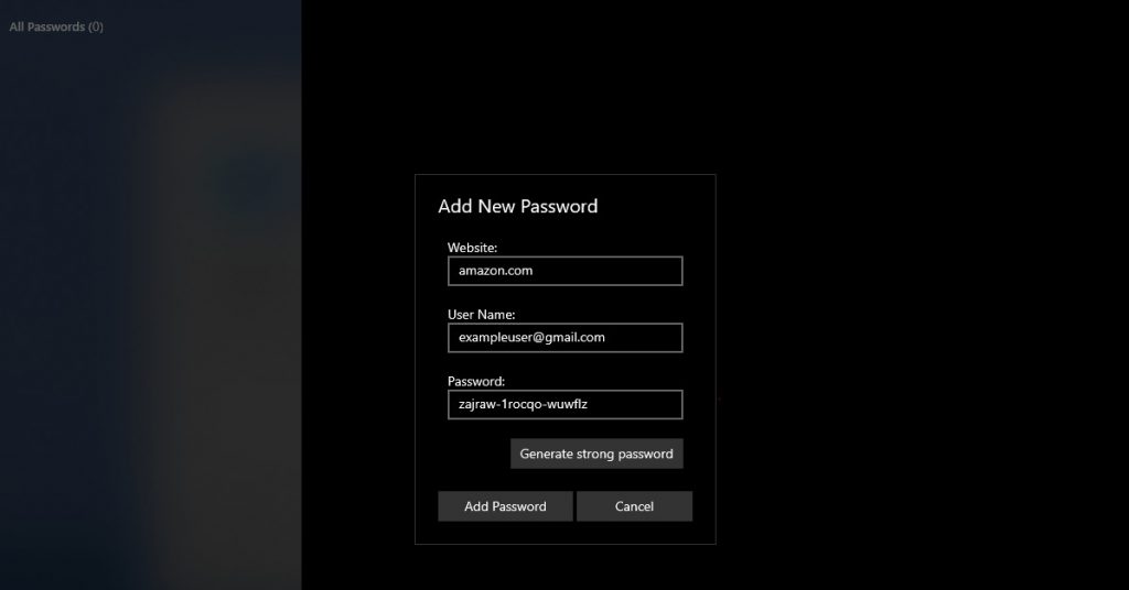 iCloud per Windows ha un generatore di password integrato