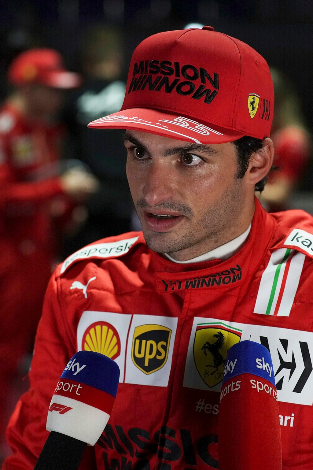 Carlos Sainz al Gran Premio dell'Arabia Saudita nel dicembre 2021.