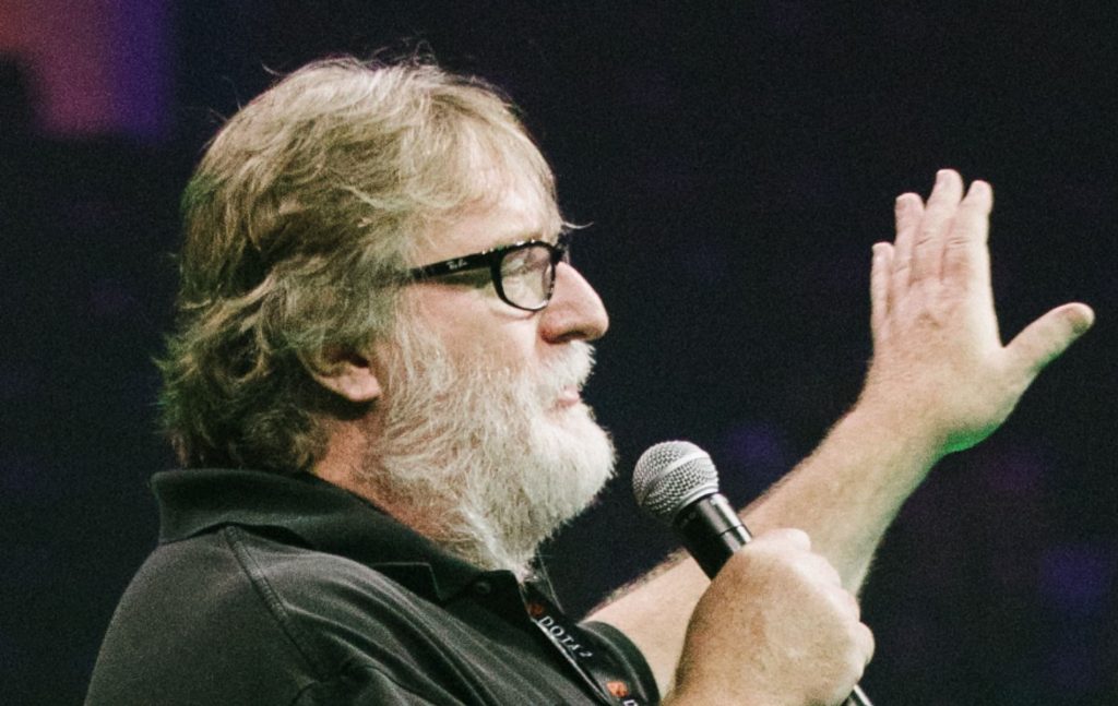 Gabe Newell at The International 2018 (Image via Wikipedia)