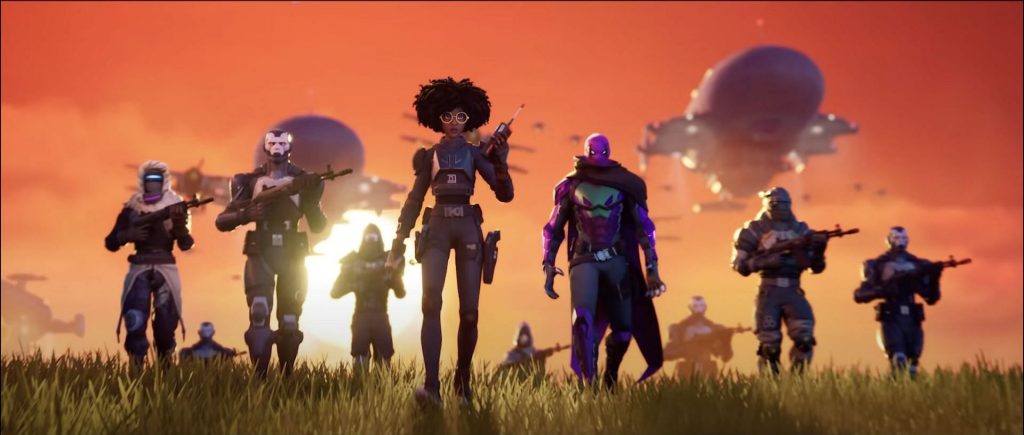 Prowler from Spider-Man among other Fortnite Chapter 3 Season 2 Battle Pass skins (Image via FNAssist/Twitter)