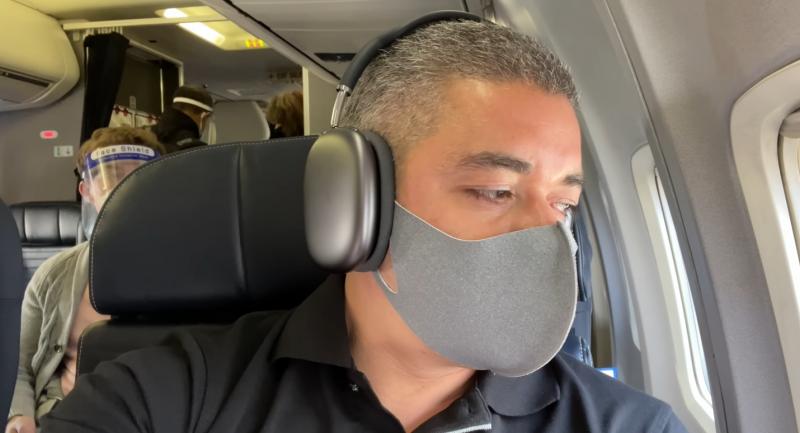 Space Gray AirPods Max worn by Jaime Rivera