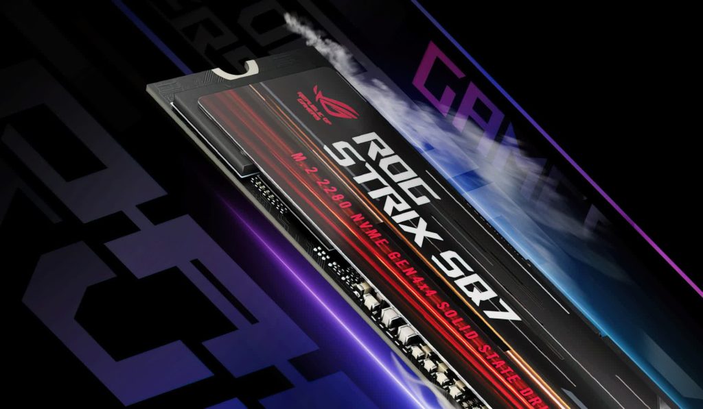 The first Asus SSD will be the ROG Strix SQ7, a 1TB PCIe 4.0 drive