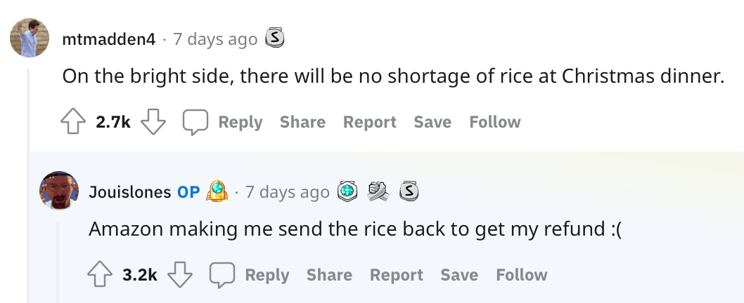 L'utente Reddit ordina una PlayStation 5 e riceve invece un sacchetto di riso