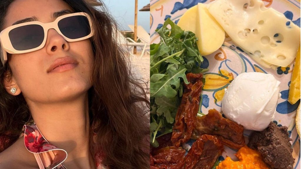 Mira Rajput scatta un selfie baciato dal sole sulla spiaggia in Italia e si concede un piatto di formaggi esotici;  guarda le IMMAGINI
